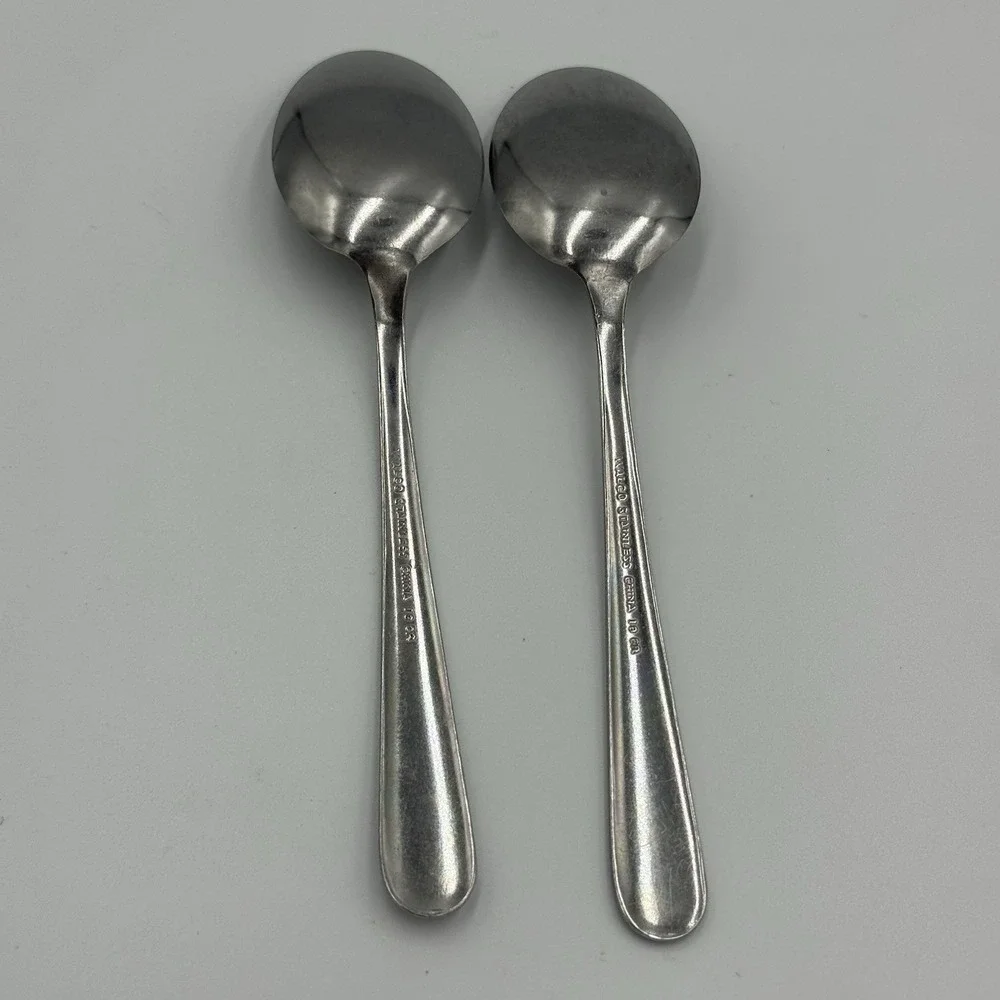 Vintage Waldo Stainless Set Of 2‎  Spoons - Replacement Pieces